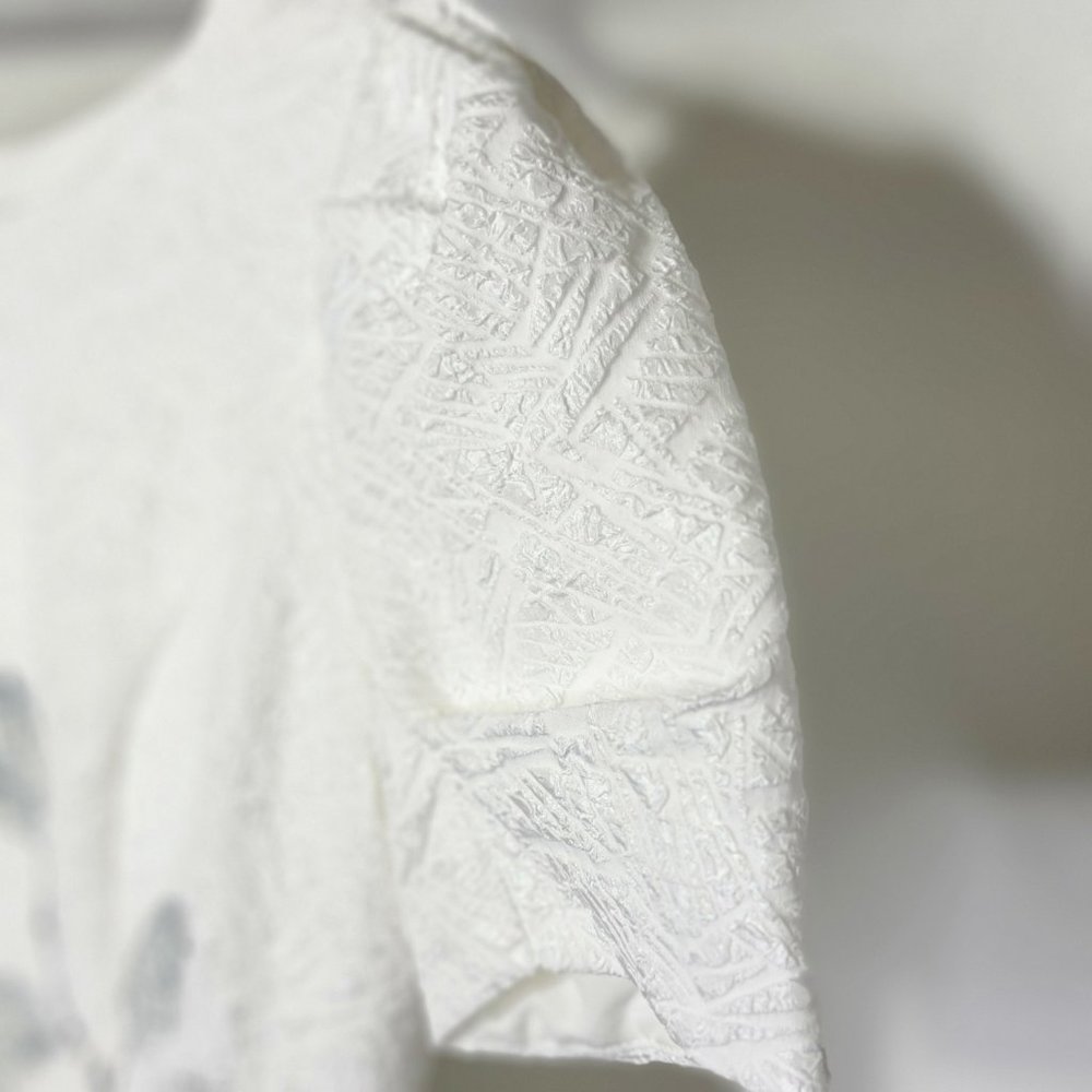 Sifa Fashion White Leaf + Flower Applique Dress - Picture 3 of 10